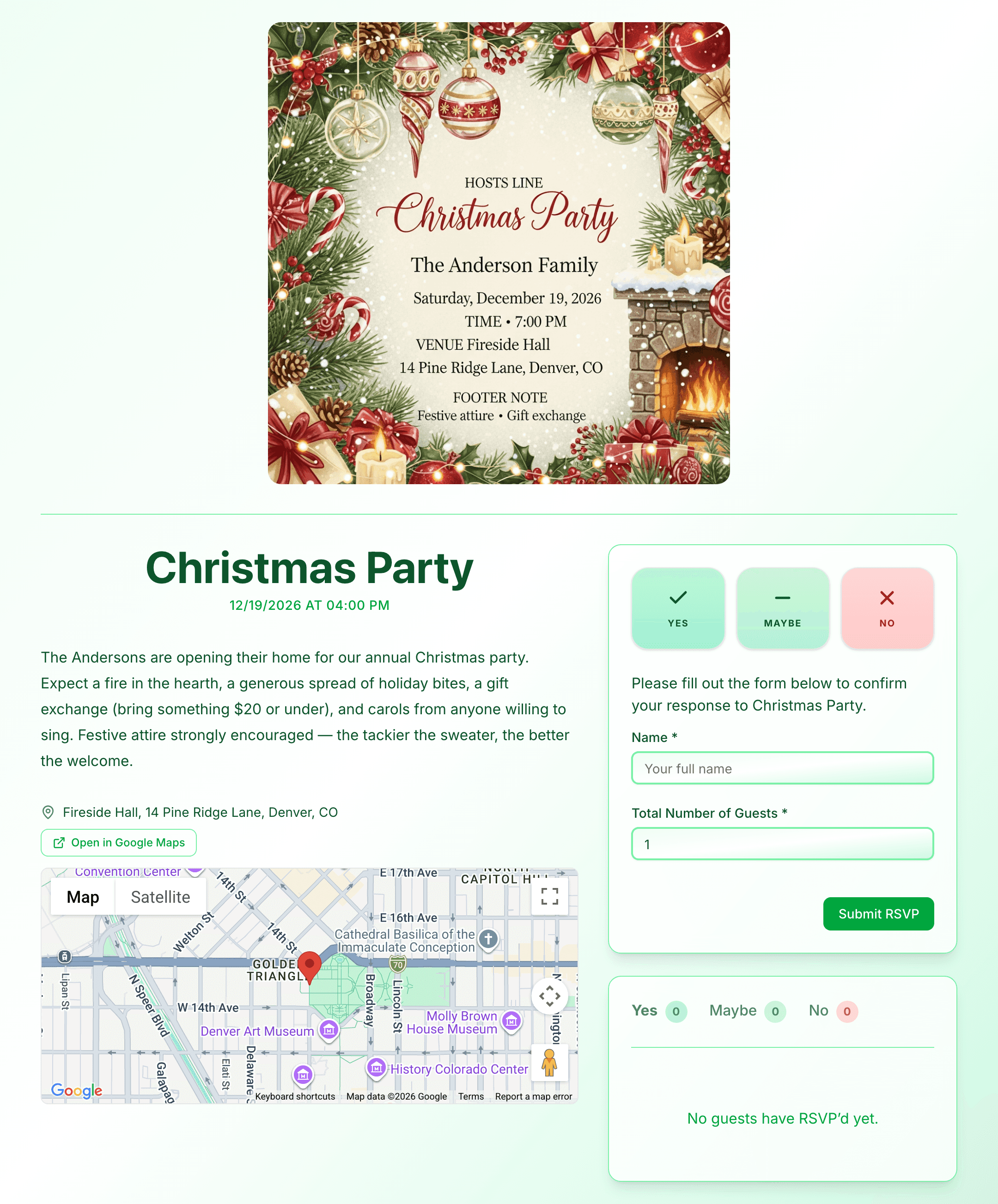 christmas-party invite preview