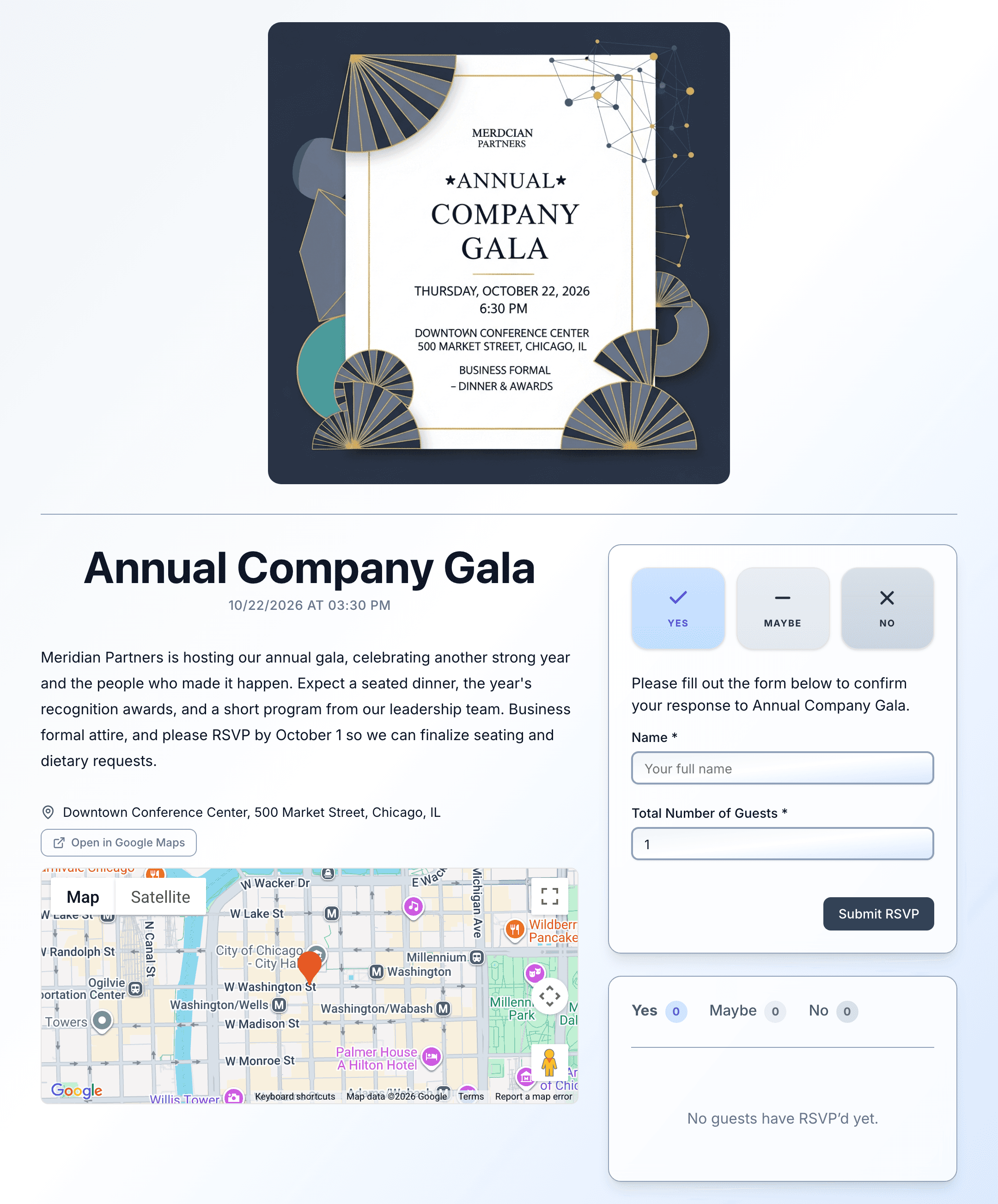 company-event invite preview