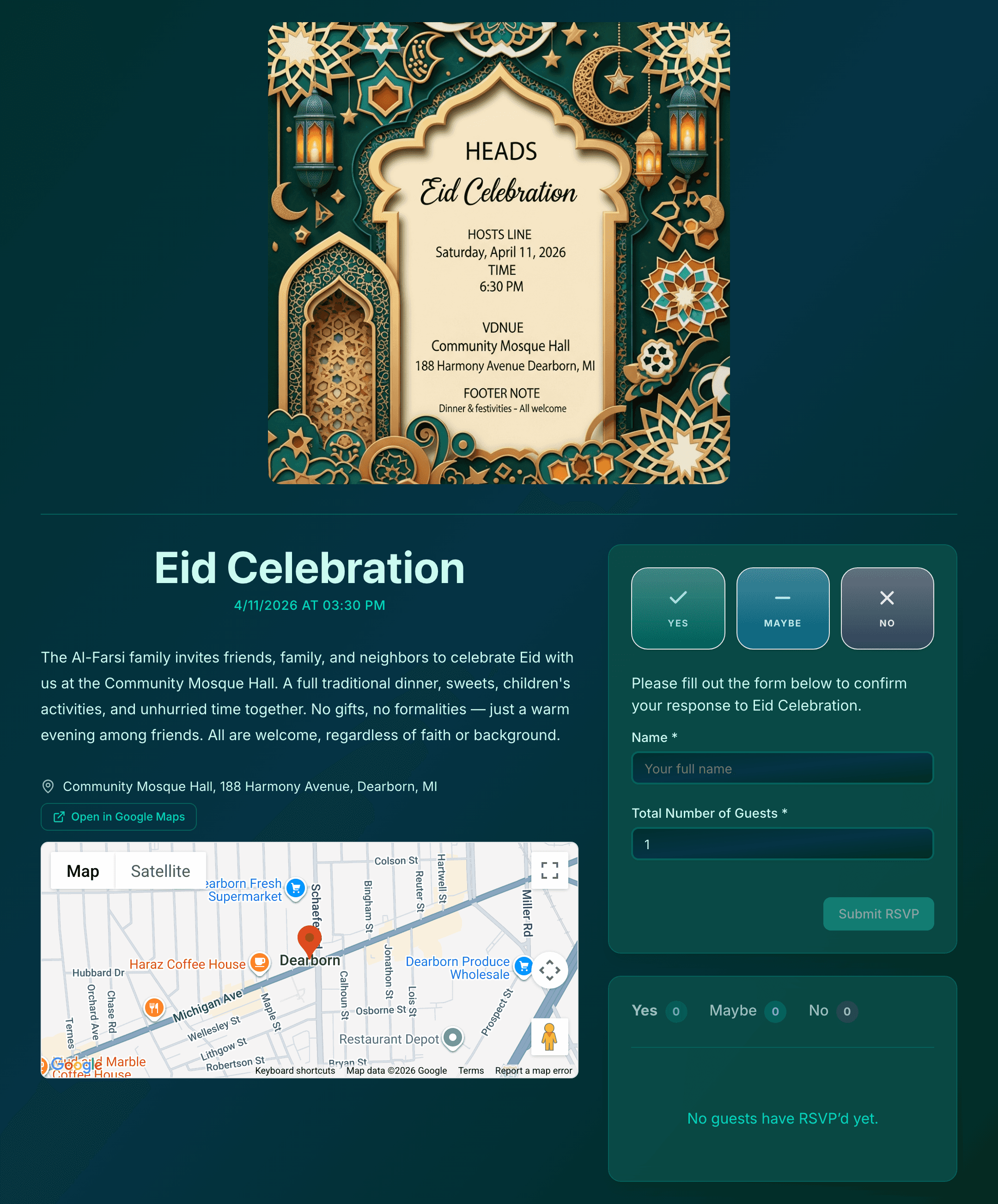 eid-celebration invite preview
