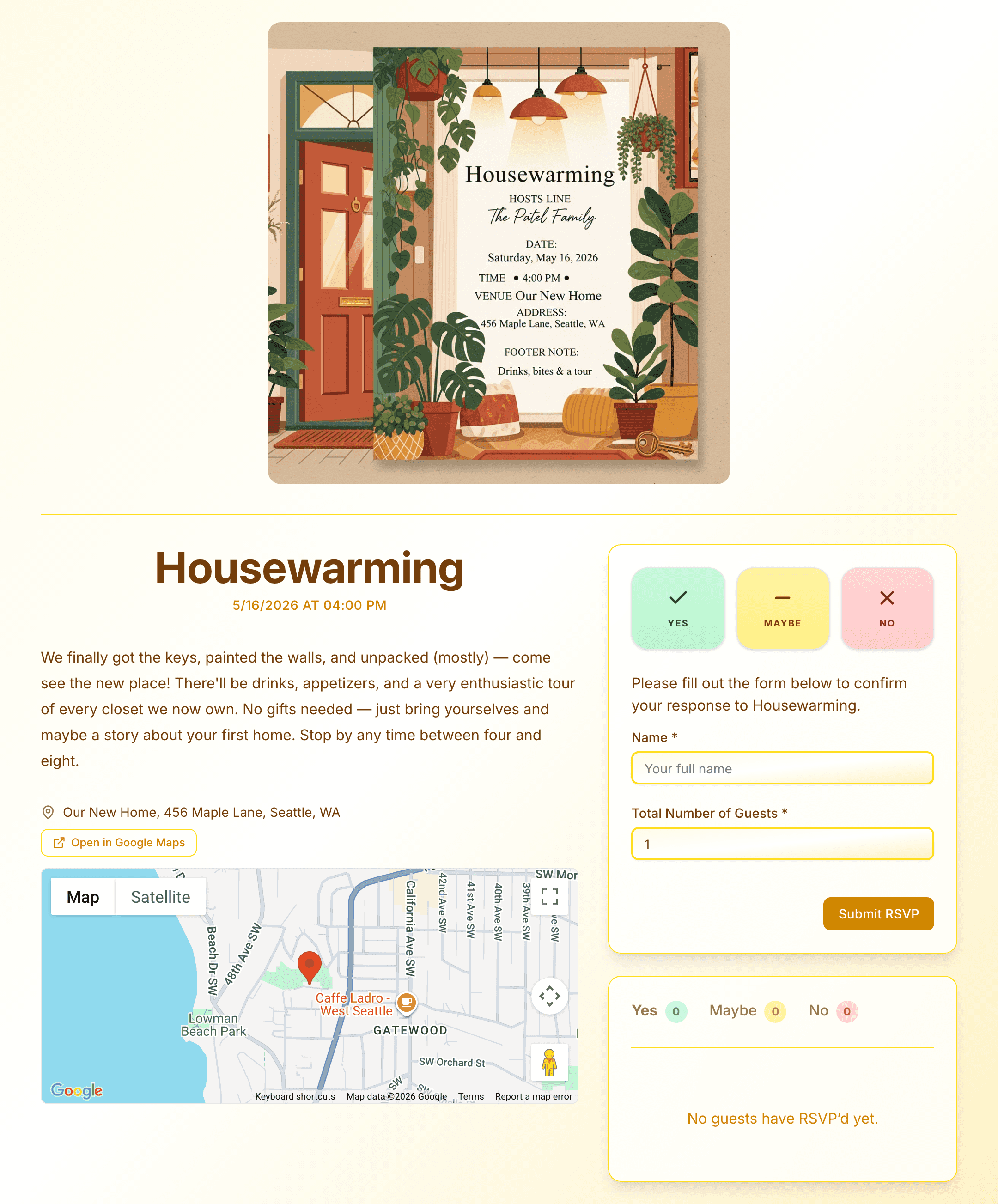 housewarming invite preview