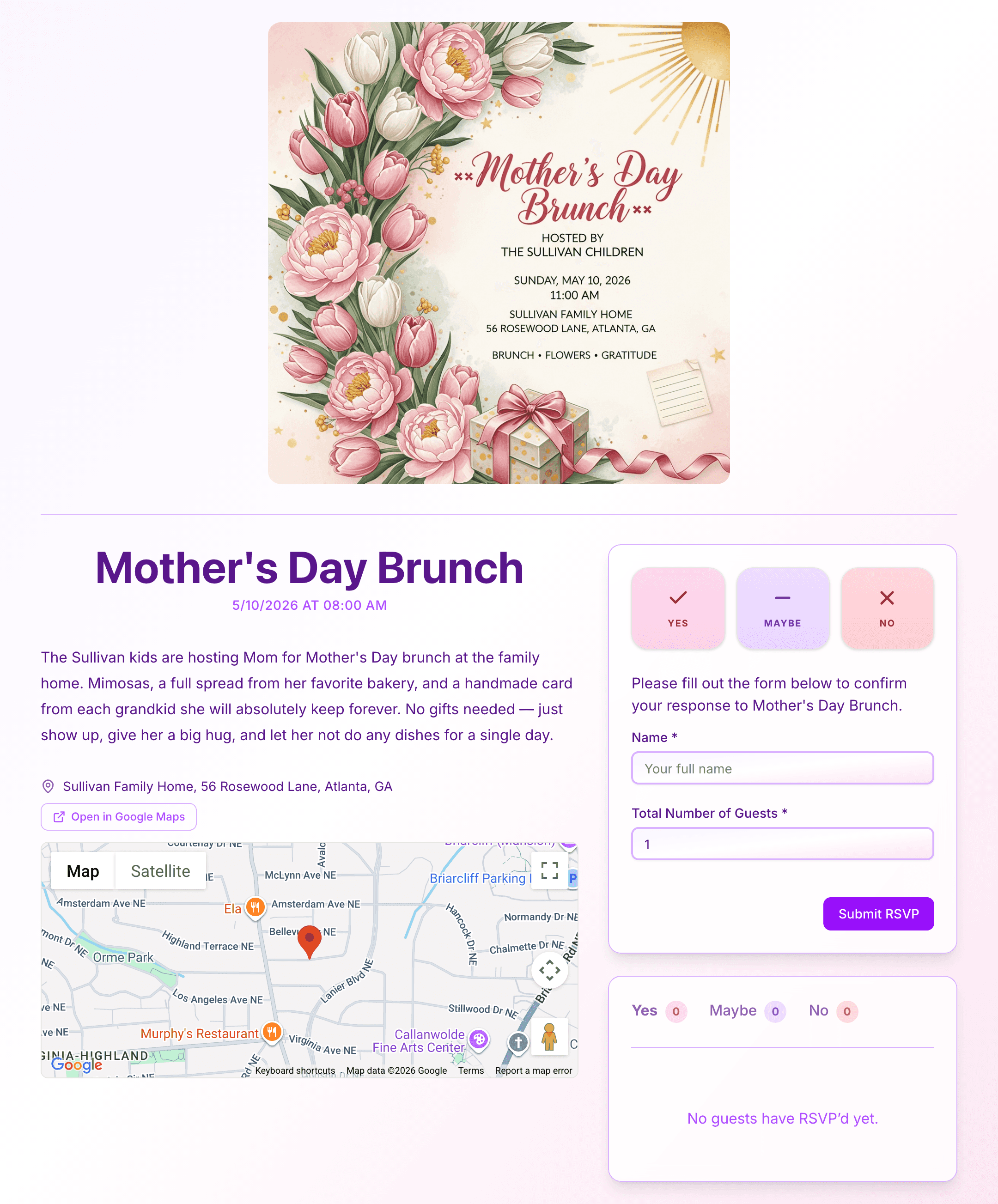 mothers-day-party invite preview