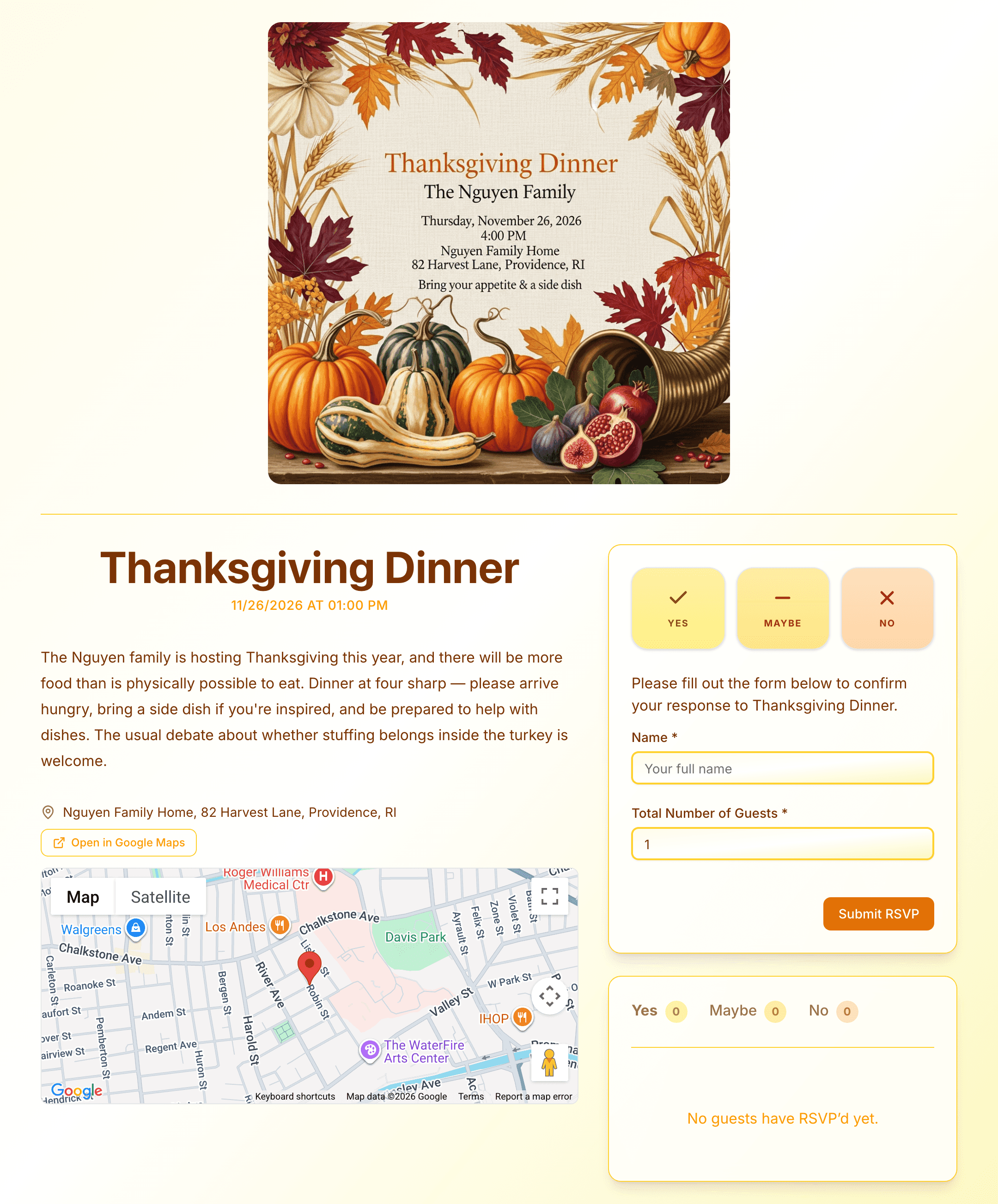 thanksgiving-dinner invite preview