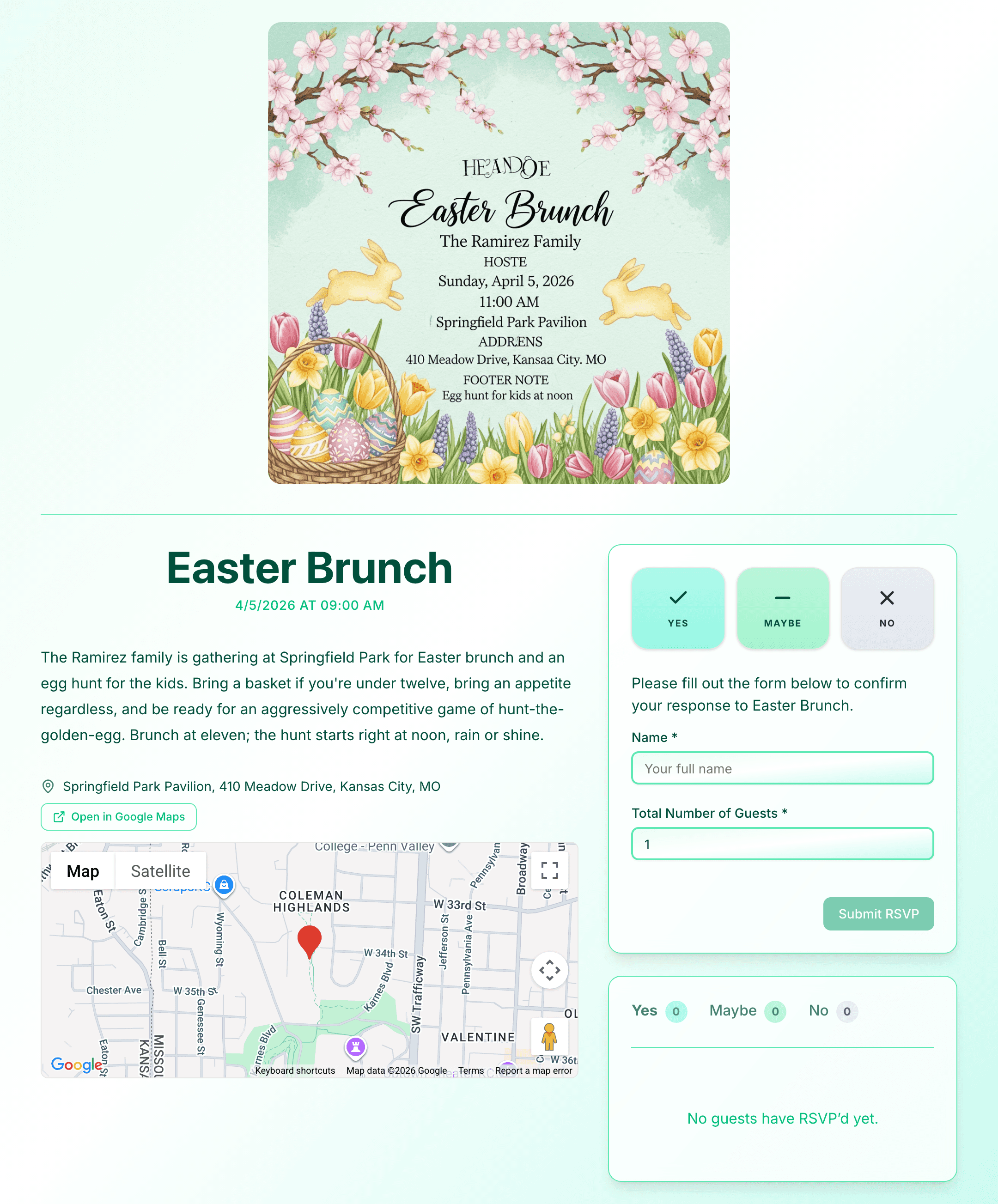 easter-celebration invite preview