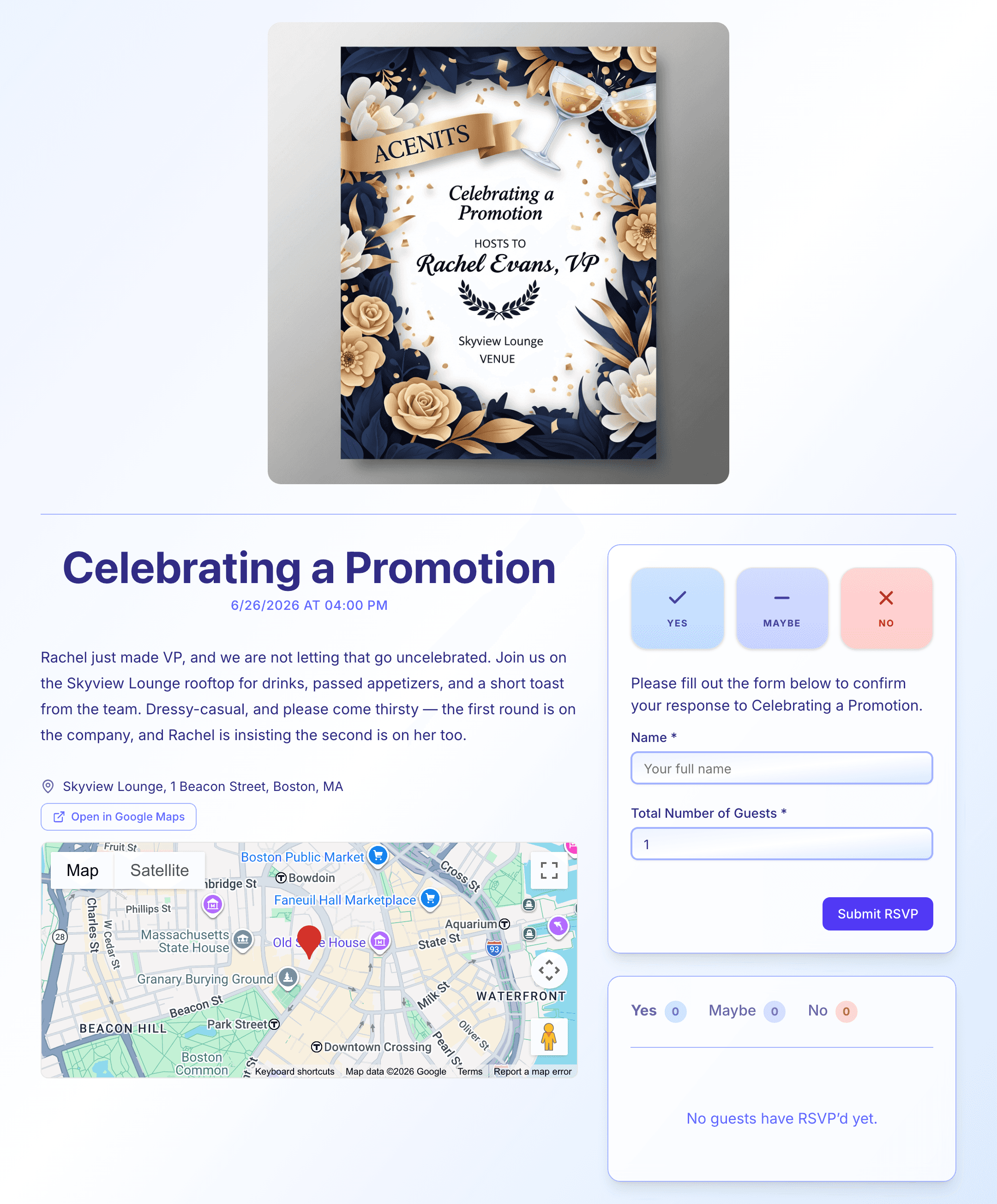 promotion-celebration invite preview