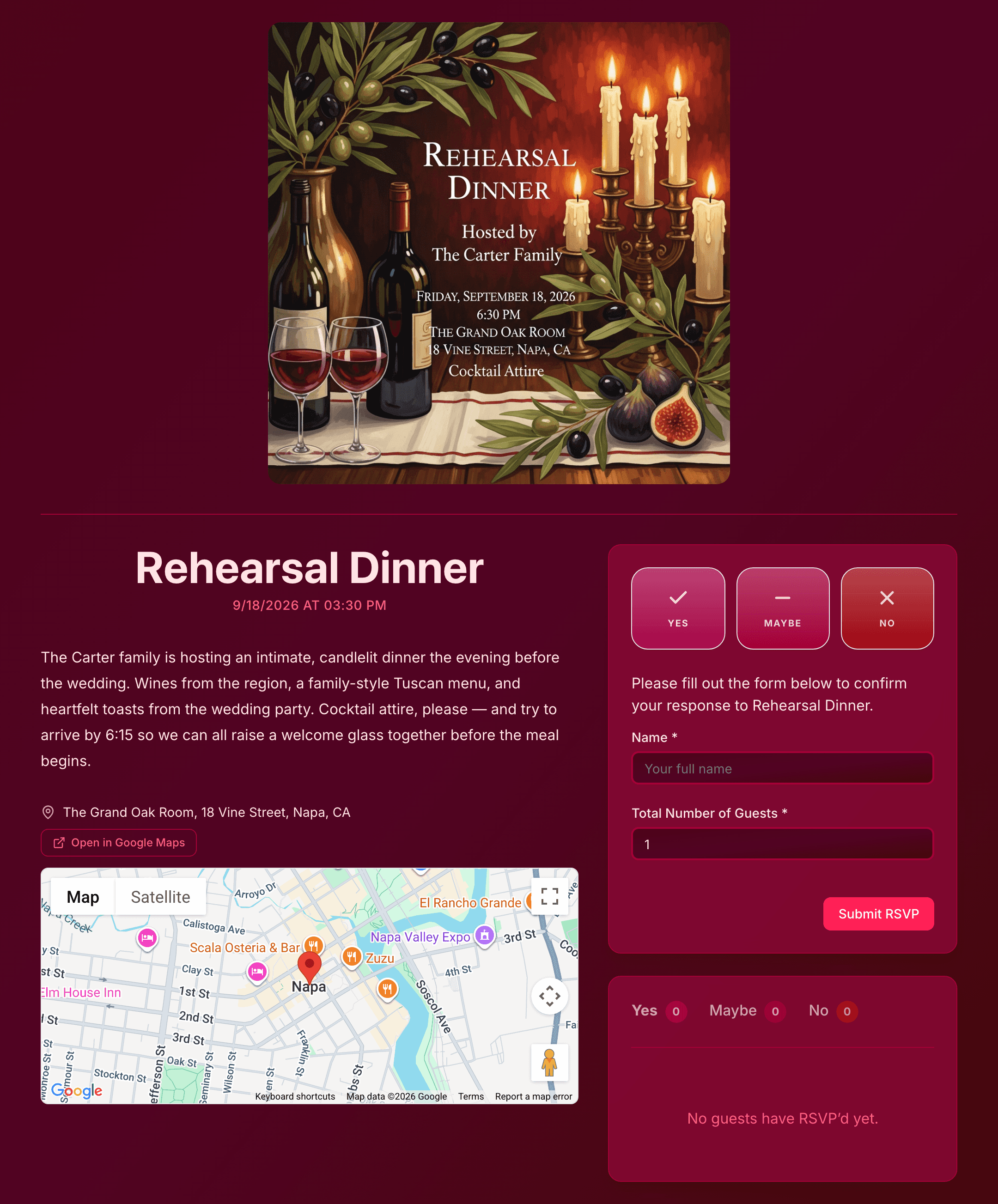 wedding-rehearsal-dinner invite preview